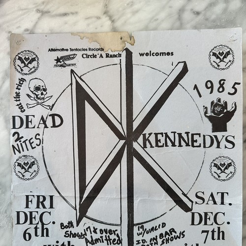 Dead Kennedys Flyer 1985 Poison 13 Original 11x17 - Picture 2 of 5