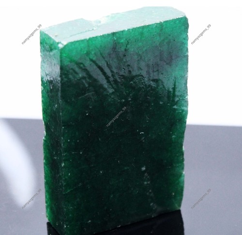 Enorme piedra preciosa suelta áspera natural esmeralda verde colombiana certificada 1197,00 CT - Imagen 5 de 6