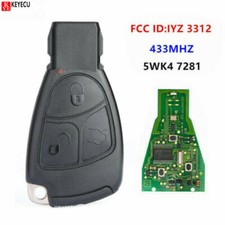 Smart Remote Key Fob 3 Button 433mhz Iyz3312 For Mercedes Benz B C E Ml S Clk Cl