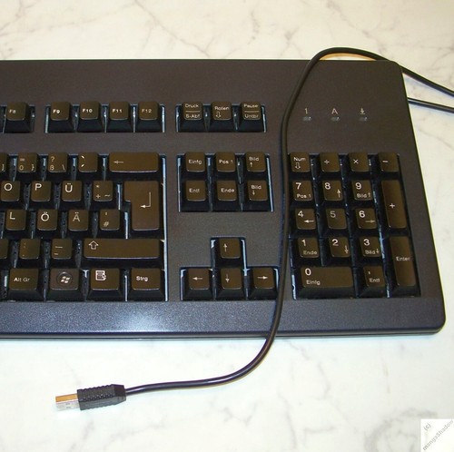 Cherry Tastatur G81-3000LPCDE-2 schwarz USB Deutsch QWERTZ mechanisch Retro _bk - Bild 5 von 8