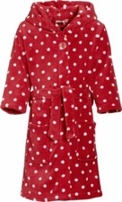 Playshoes Fleece-Bademantel Punkte Kinder Mädchen Größe   86-164