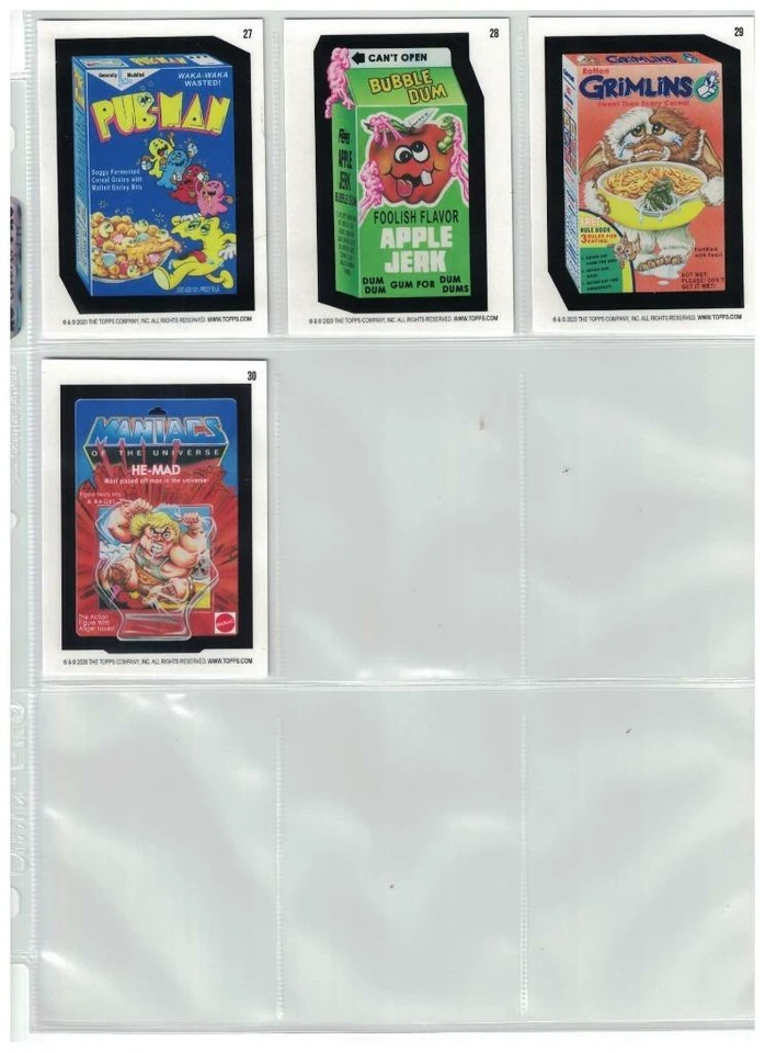 2020 WACKY PACKAGES OLD SCHOOL SERIES 9 COMPLETE SET OF 31 CARDS - Image 4 of 4