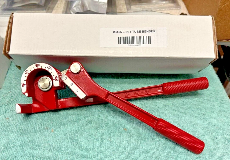 ENVIROSAFE PITTSTOP Copper Aluminum Professional Tube Bender for 1/4", 5/16" & 3/8" O.D. Tubing