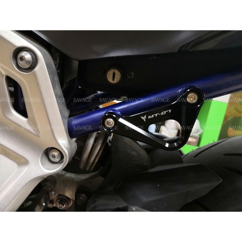 CNC Rear Foot Rest Blanking Plates For YAMAHA MT-07 2014-2024 FZ-07 2014-2020 - Picture 4 of 12