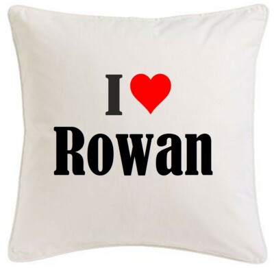 KISSENBEZUG I LOVE ROWAN 40CMX40CM AUS MIKROFASER