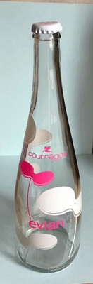 Alte Evian Flasche Limited Edition 2012 Courrèges 0,75 Liter LEER
