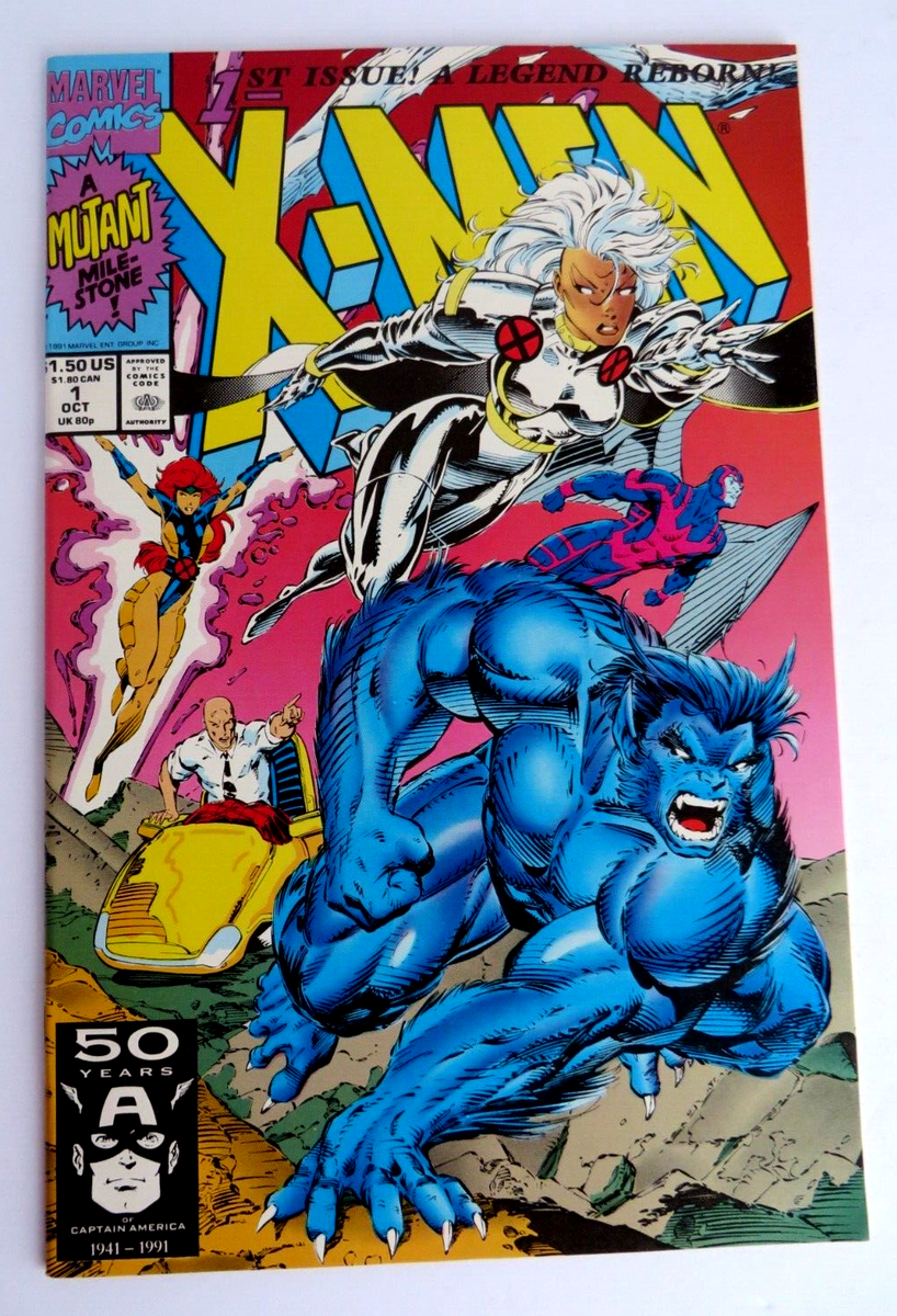 X-MEN #1 (Marvel, 1991) Complete Set of all 5 Covers A B C D & E