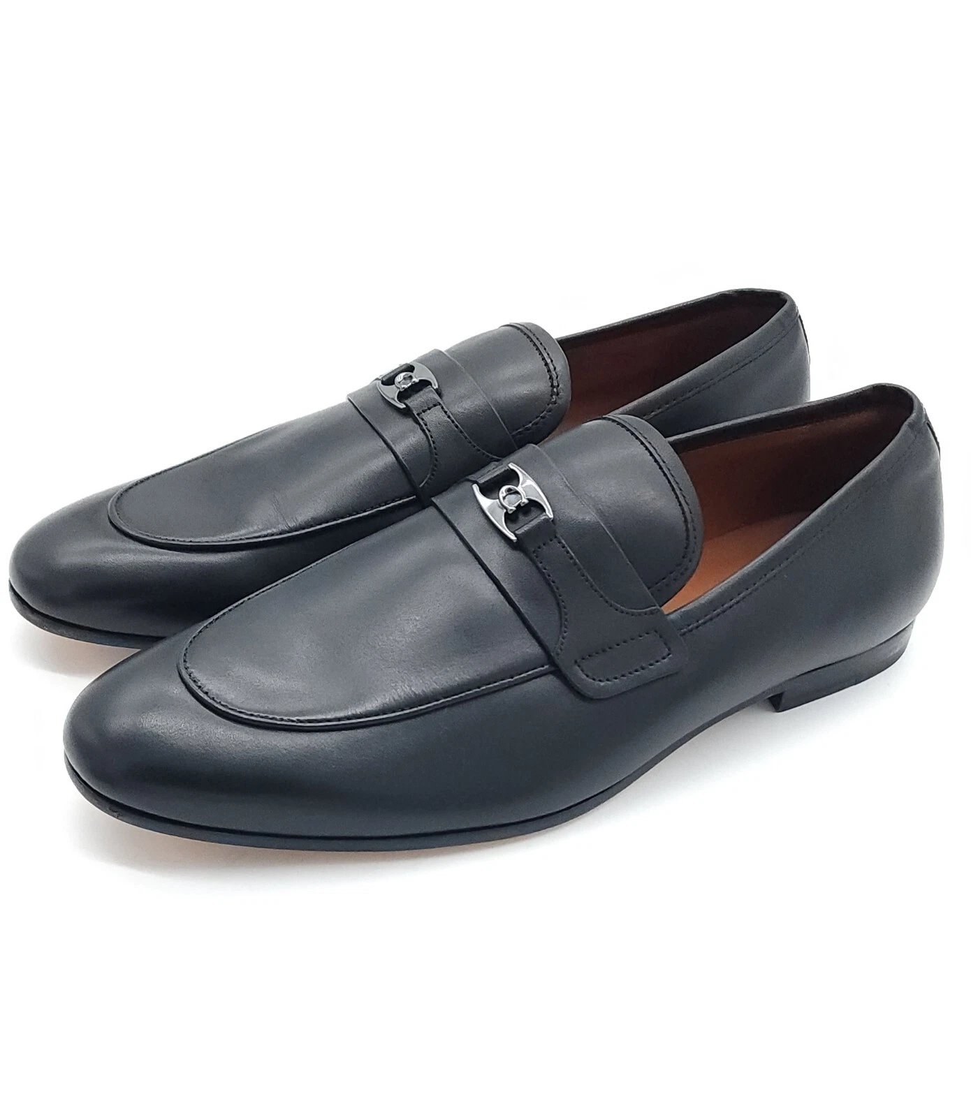 Scarpe Coach Uomo Tanner Nero Mocassino Slip On Elegante Logo Taglia 11 5