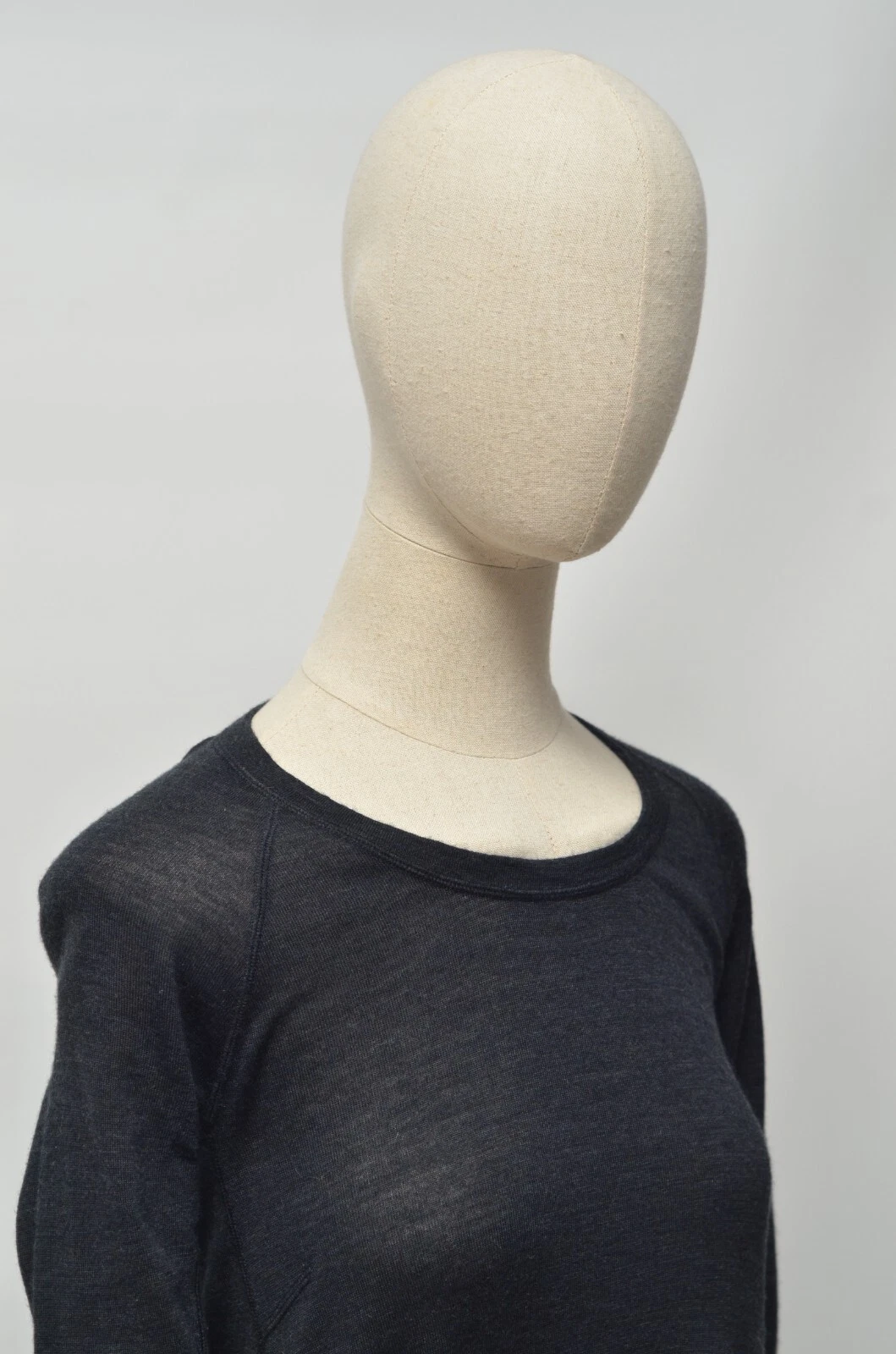 MAISON MARGIELA Abito lungo di lusso da donna grigio lana Maison Martin Margiela taglia S