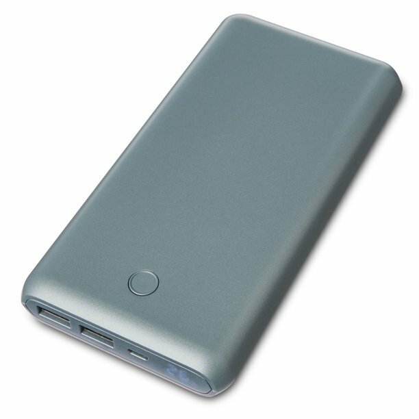 Onn Juice 20000mAh DualPort Portable Battery 7x Charge Silver