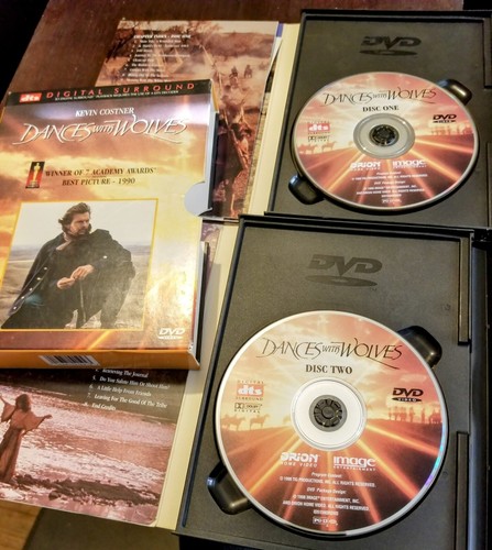 Dances with Wolves (DVD, 1999, 2-Disc Set, DTS or Dolby Digital) Kevin Costner - Imagen 3 de 13