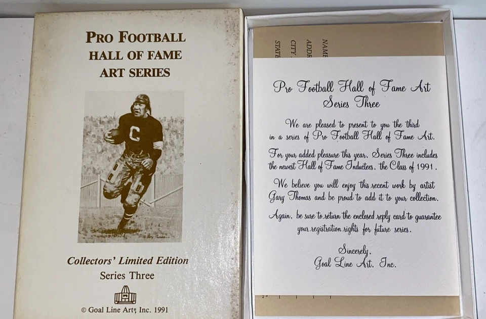 Goal Line Art Collectors Limited Edition Series Three  1991 Starter Set 5 Of 30 - Image 2 of 4