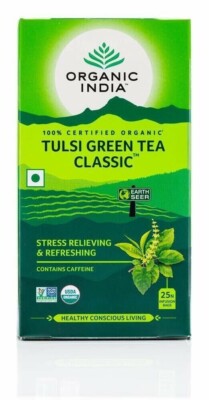 2x Organic india Tulsi Green Tea Classic Stress Relieving&Empowering 25 Tea bags