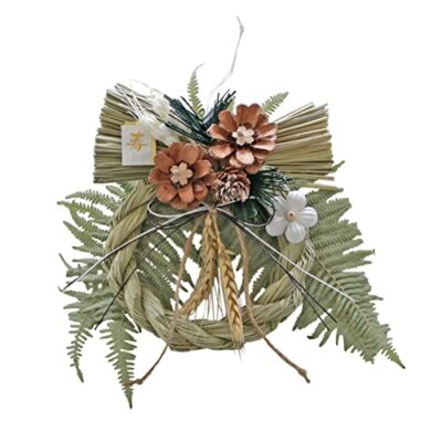 Japanese Shimenawa New Year's decoration botanical Anzu 杏 H9 × 9