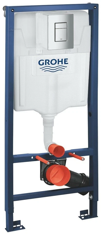 RIMLESS TOILET PAN RAK CERAMICS & GROHE WC FRAME SOFT CLOSE SEAT 38772001 - Image 2 of 4