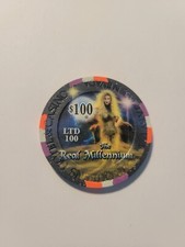 $100 Four Queens Casino "The Real Millennium" LTD 100."Uncirculated" condition !