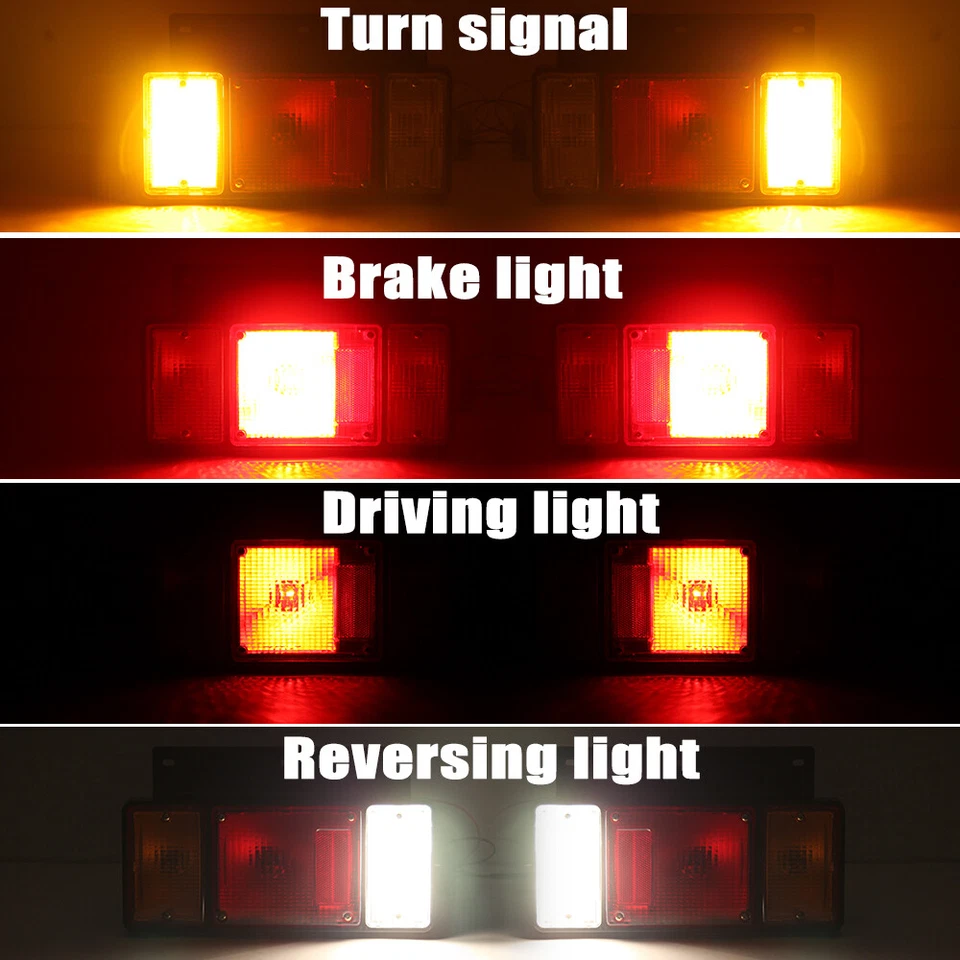 Pair Tail Light Brake Rear Lamp For Isuzu NPR NQR NRR FSR FRR 1987-2019 2020 - Изображение 2 из 4