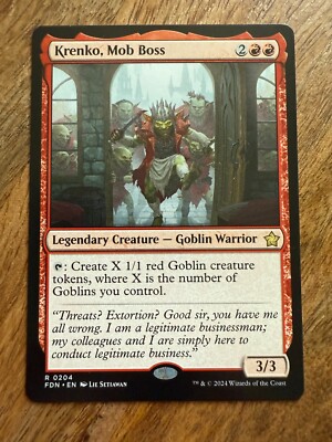 Krenko, Mob Boss / Krenko der Boss - Foundations - NM -EN- MTG - Magic Gathering