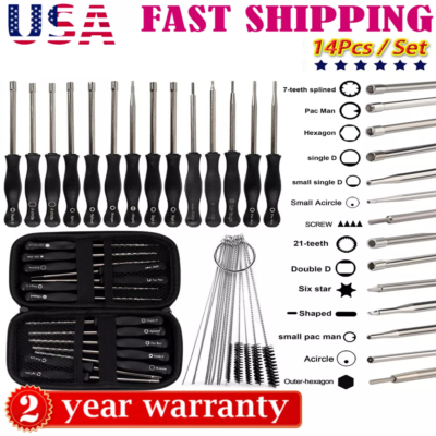 #ad 14PCS Screwdriver Carburetor Adjustment Tool Carb Adjust Kit for 2 Cycle Engine $17.89