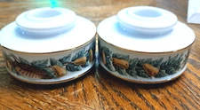 Candle Holders 3'' Wide Partridge In A Pear Tree Set Of 2