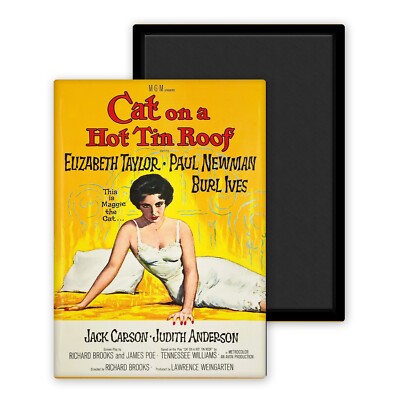 Cat on a Hot Tin Roof 1958 affiche film cinéma-Magnet Frigo 54x78mm