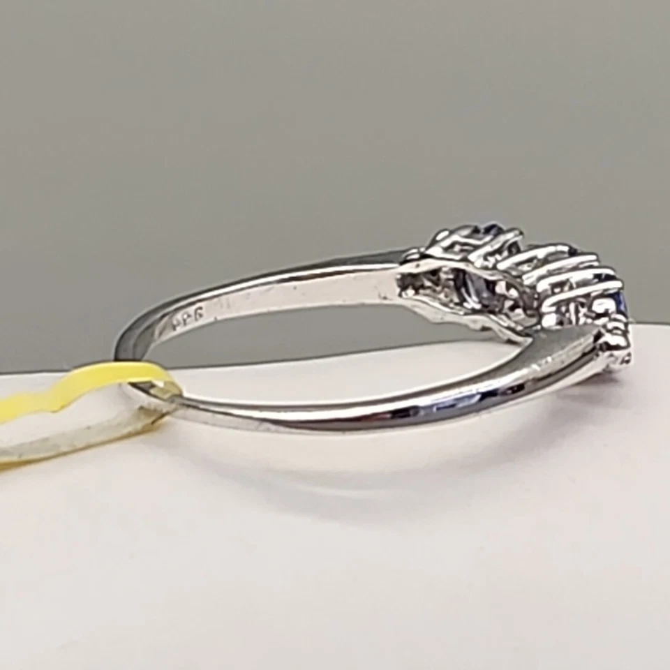 Purple Ring STS Lab Created Tanzanite 925 Sterling Silver JTV Sz 6 - Image 2 of 4