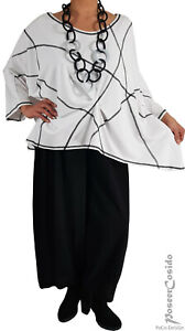 Lagenlook túnica long-shirt atornillamiento punta XL-XXL-XXXL 44 46 48 50 52 54 56 58