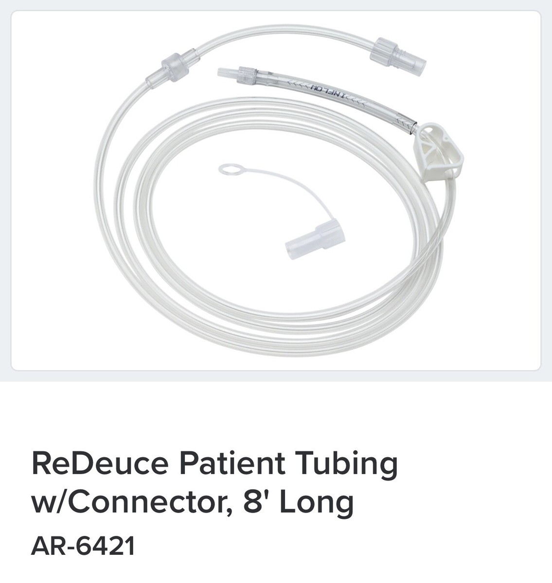 Arthrex AR-6411 ReDeuce Pump Inflow Tubing w/Connector, 8 Arthrex AR-6411 ReDeuce Pump Inflow Tubing w/Connector, 8