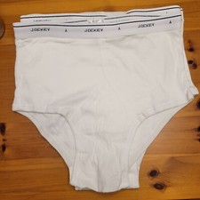 Vintage Men  s JOCKEY White Classic Briefs Sz 38 3 Pair Made In Cambodia