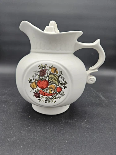 Vintage McCoy Pitcher with Lid Spice of Life Pottery 202 Made in USA Collectable