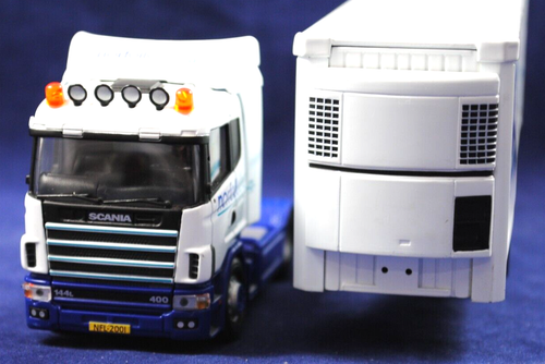 Corgi 1:50 CC12204 SCANIA 144L LKW & KÜHLSCHRANKANHÄNGER IN NORFOLK LINE MAERSK NEU IN VERPACKUNG - Bild 11 von 23