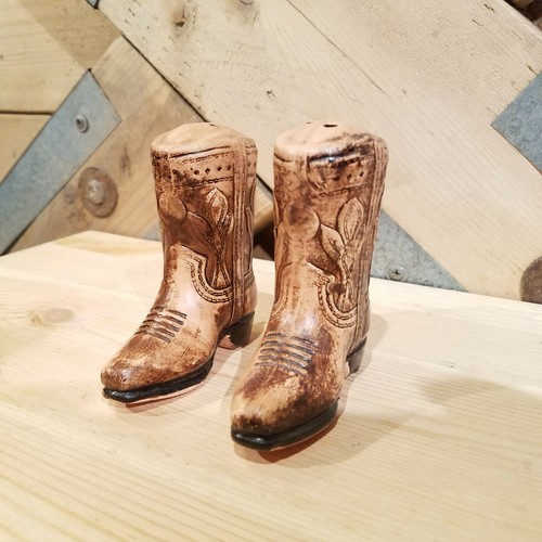 Brown Cowboy Boot Salt & Pepper Shakers - Swanky Barn - Picture 3 of 12