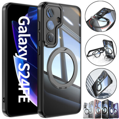 Hülle For Samsung S26 S25 S24 S23+ Ultra A16 A56 Magnetische 360° Drehbare Case