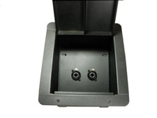 Recessed Floor Pocket Stage Box Loaded w/ 2 NCJ6FI-S Neutrik combo 1/4 / XLR