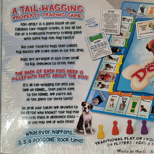 DogOpoly Monopoly Dog Themed Board Game Property Trading Game NIB Sealed - Picture 3 of 4