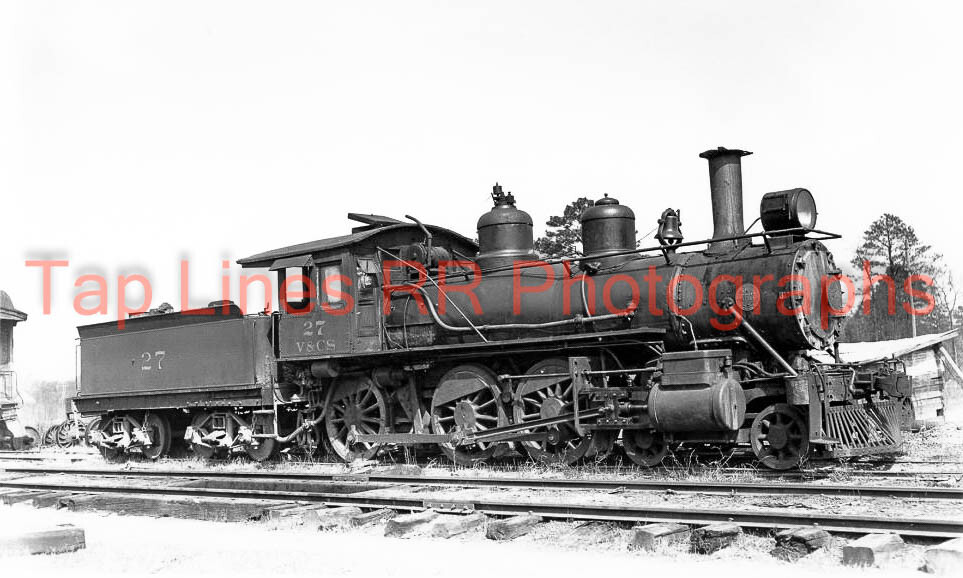 1940s Southern #27 4-6-0 Steam Locomotive in Hope Mills NC Vintage 5x8 Photo  