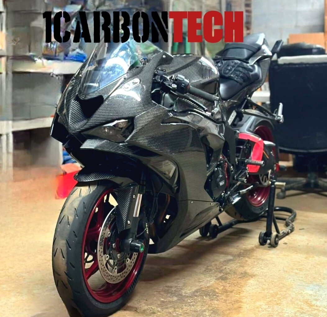 2019-2020-21-22-2023-24-25 KAWASAKI ZX-6R ZX-636 REAL CARBON FIBER