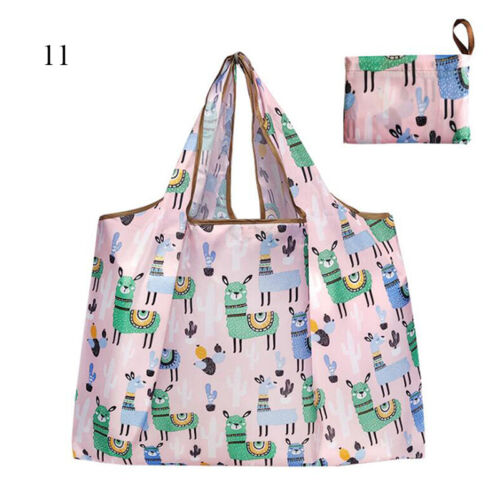 Grande Borsa Riutilizzabile Impermeabile Shopping Spalla Pieghevole per Vita Eco - Imagen 19 de 34