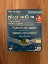 Rite Aid Nicotine Gum 4mg 160 Pieces Ice Mint Flavor Expires 8/2025