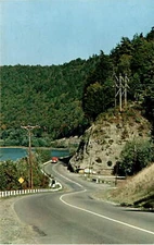 U. S. HIGHWAY 62, Allegheny River, Tionesta, Tidi Postcard