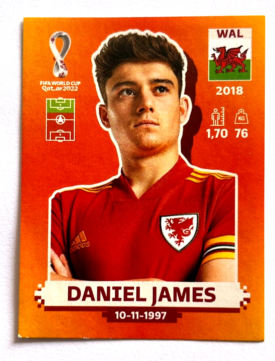 2022 FIFA WC Qatar Panini Sticker #131 WAL 17 DANIEL JAMES Brazil