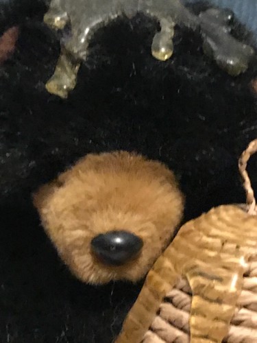 Vintage 1997 Blackie Laura Orzek Plush Bear With Honey Pot & Honey Drizzle 7" - Picture 2 of 8