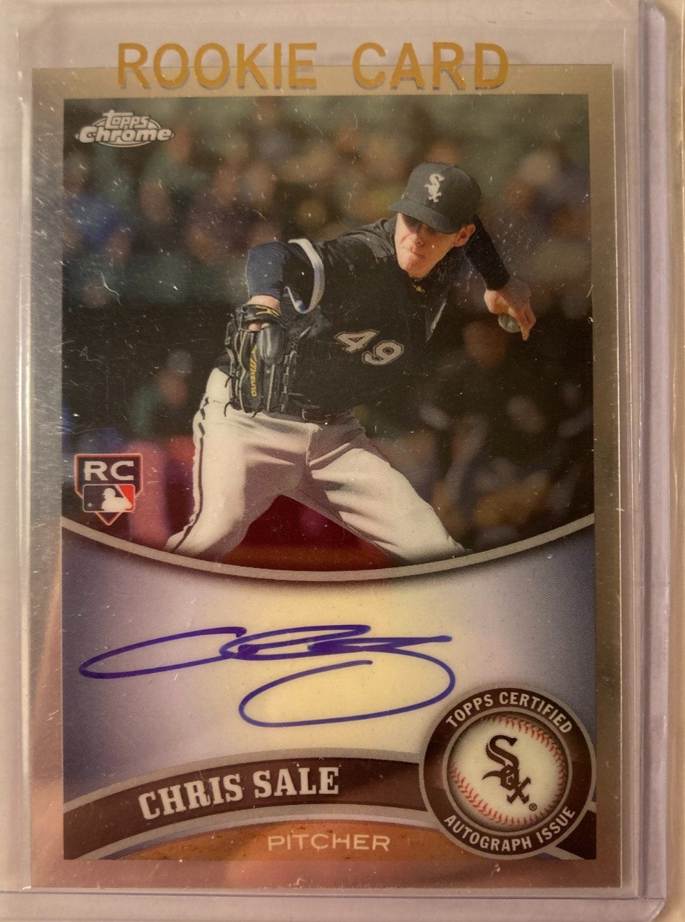 Chris Sale AUTO Topps Chrome 2011 Certified Rookie Autograph SP HOF Braves #205