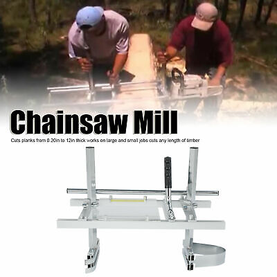 Fit 14''-24'' Chainsaw Guide bar Chain Saw Mill Log Planking Lumber Cutting Tool