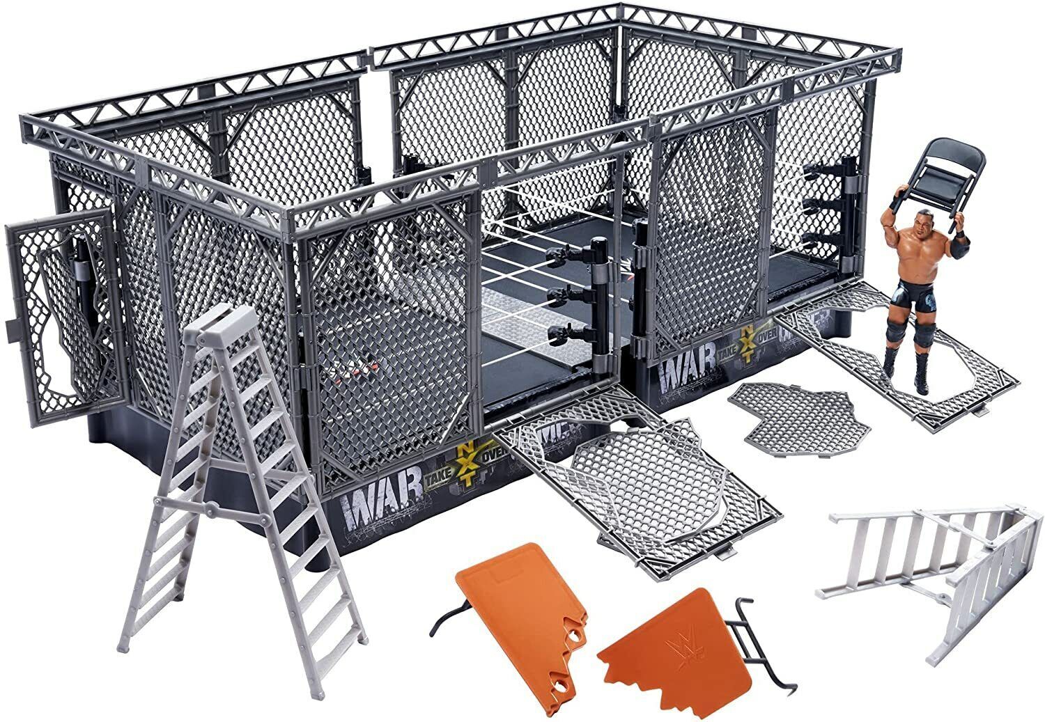 WWE War Games Playset Double Steel Cage Rings Survivor NXT