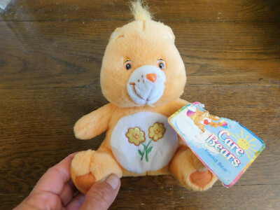 Care Bear Friend Teddy Embroidered Flowers Orange Bear Plush 7