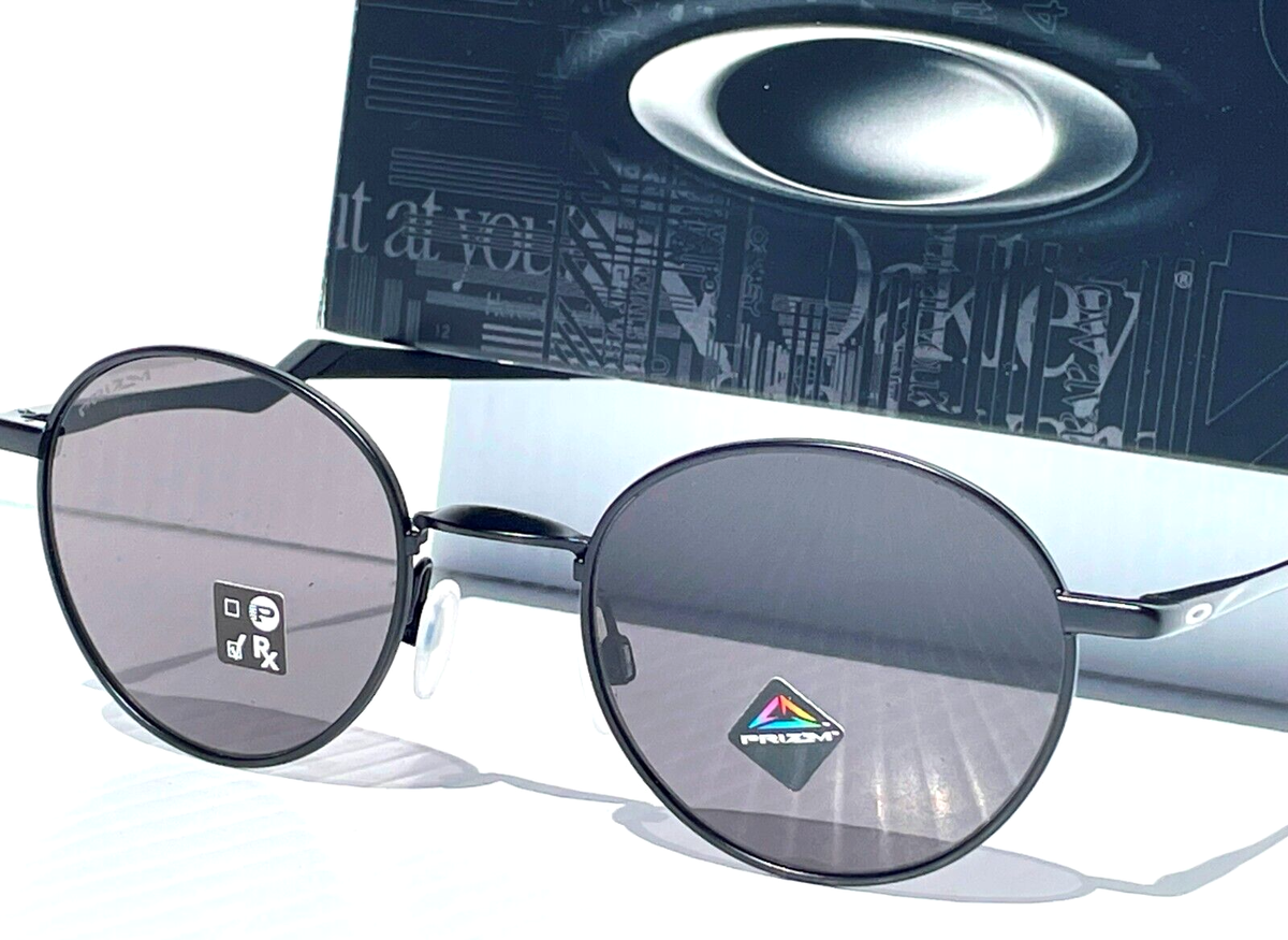 Oakley TERRIGAL Satin Black Metal Frame PRIZM Grey Round Lens
