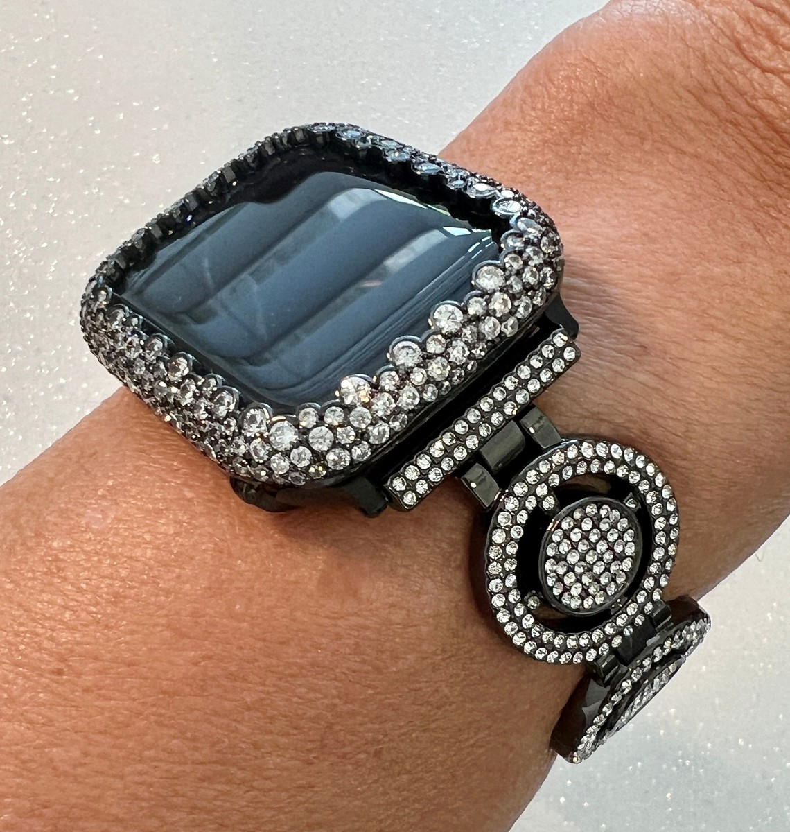 49mm Ultra Apple Watch Band Womens Black Crystal or Apple  display picture 2