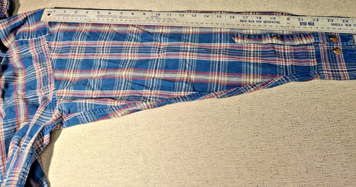 Cabela's Outdoor Gear Heavyweight Multi Color Cotton Plaid Shirt Mens XL/Reg. - Picture 9 of 24