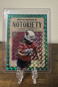 2024 Panini Mosaic Marvin Harrison Jr. RC Rookie Notoriety Green Prizm Cardinals
